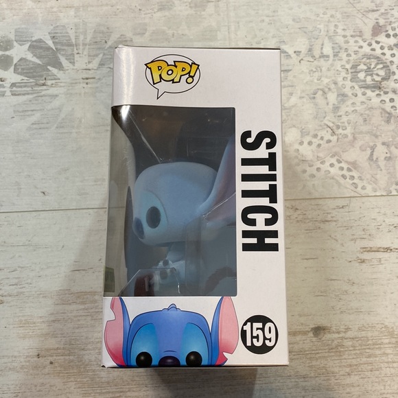 2/$100 Funko Pop Flocked Stitch #159 Disney Exclusive Figure - Picture 3 of 8